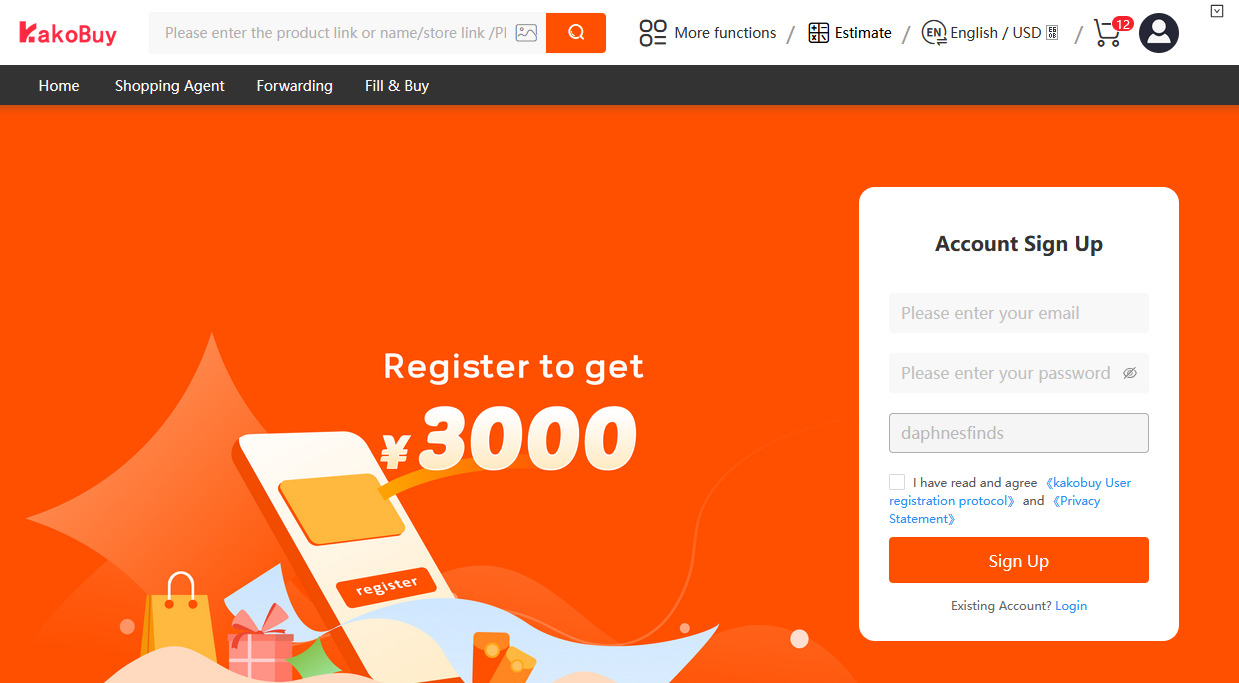 KakoBuy Registration